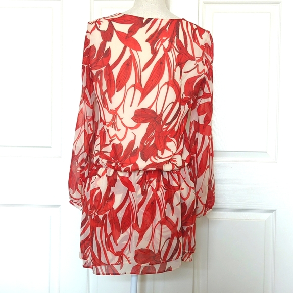 MNG By Mango Floral Chiffon Dress - Picture 6 of 10